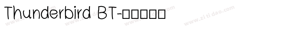 Thunderbird BT字体转换